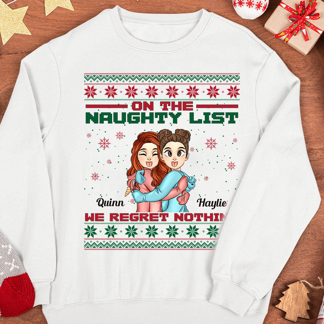 On The Naughty List - Personalized Sweatshirt - Image 2
