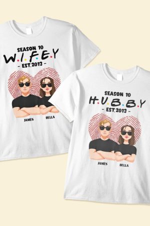 Hubby Wifey Season - Personalized Matching Couple Shirts