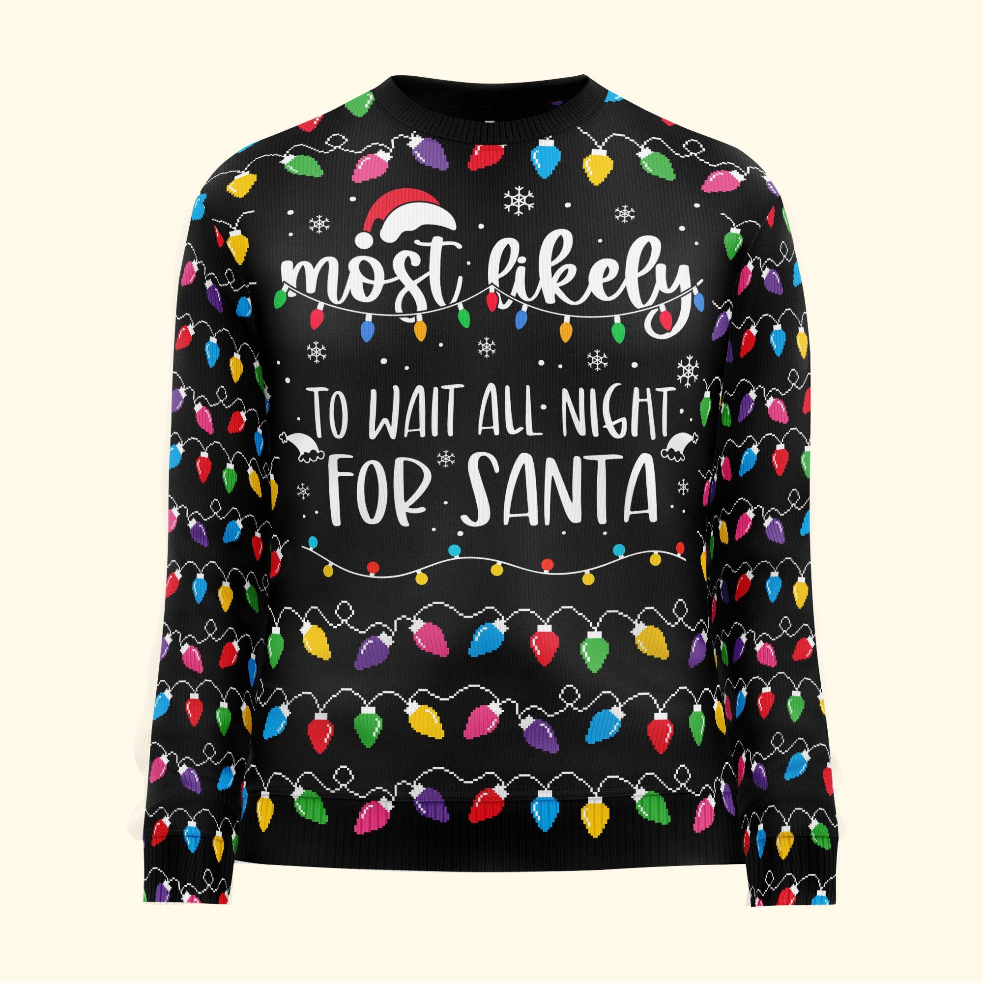 Most Likely And Custom Christmas Family - Personalized Ugly Sweater - Image 4