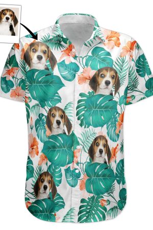 Funny Family Pet Face - Personalized Photo Hawaiian Shirt