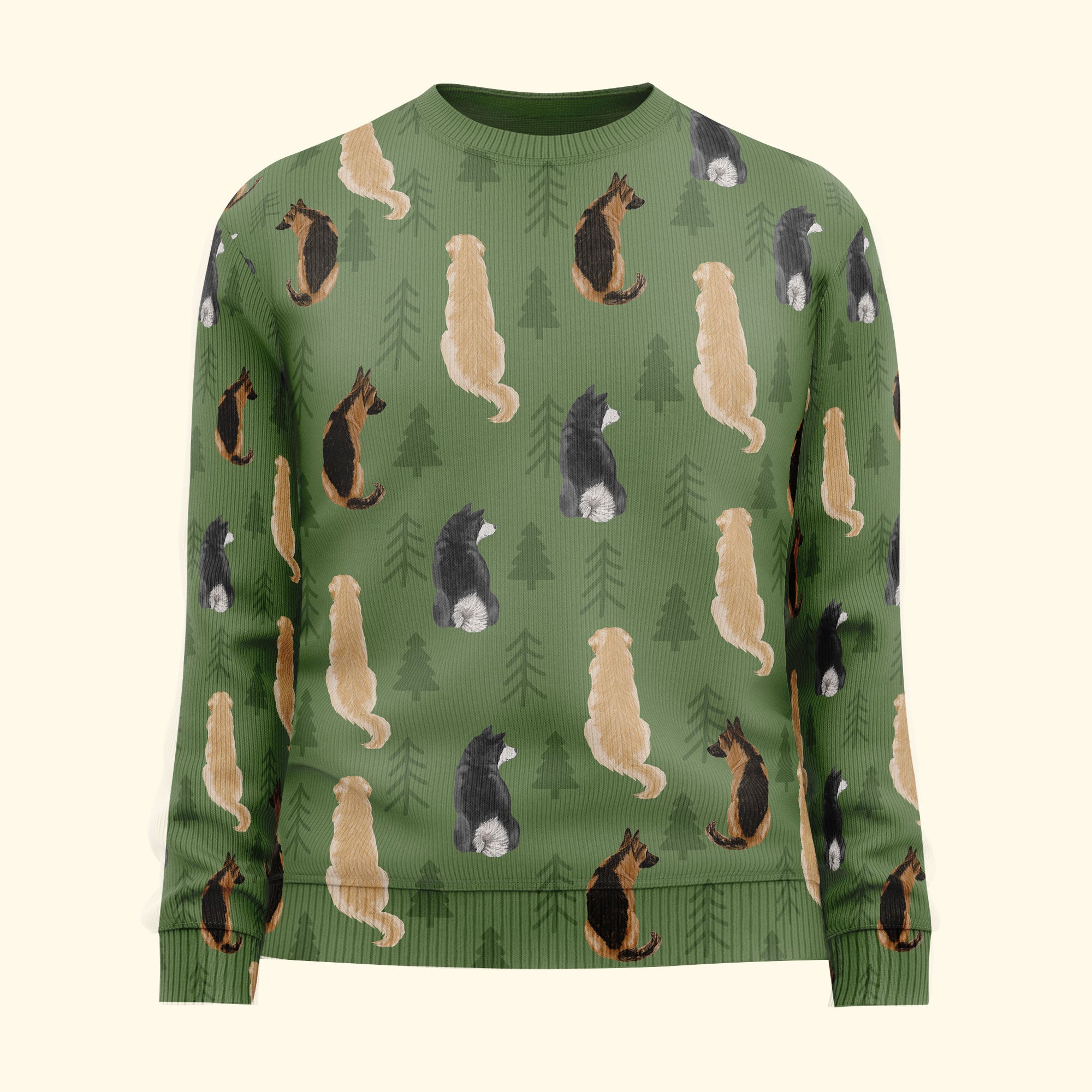 Sitting Pet Christmas Time - Personalized Ugly Sweater - Image 4