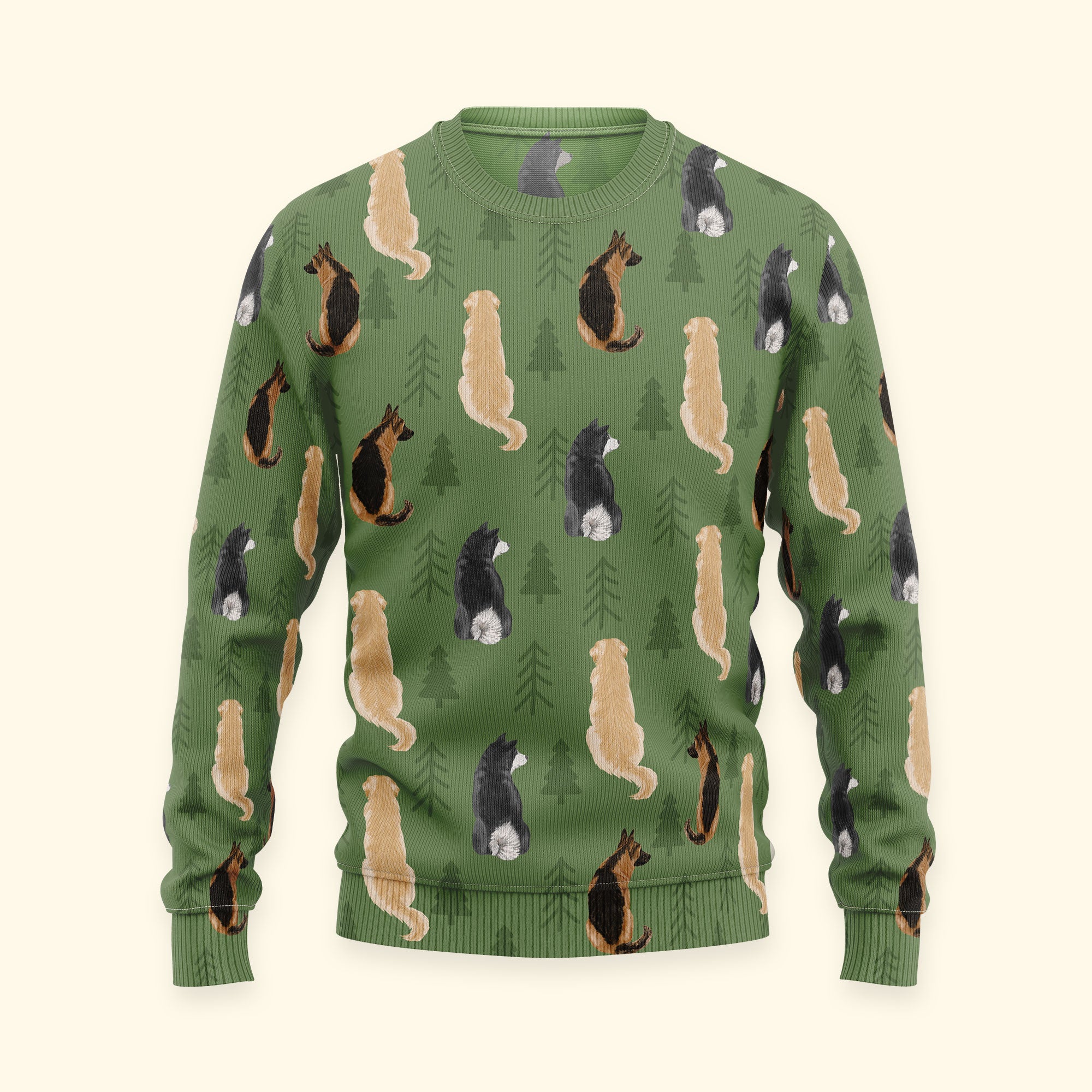 Sitting Pet Christmas Time - Personalized Ugly Sweater - Image 5