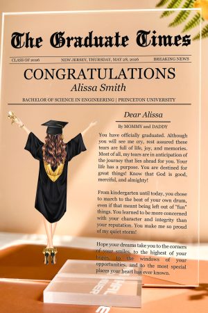 You Have Officially Graduated - Personalized Acrylic Plaque